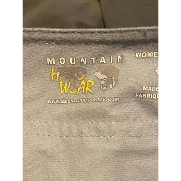 Mountain Hardwear Convertible Hiking Pants Women’s Size 10/34 Olive Green Nylon - Picture 5 of 7